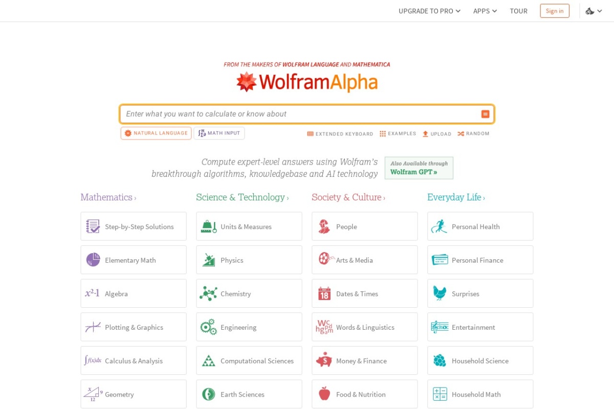 WolframAlpha