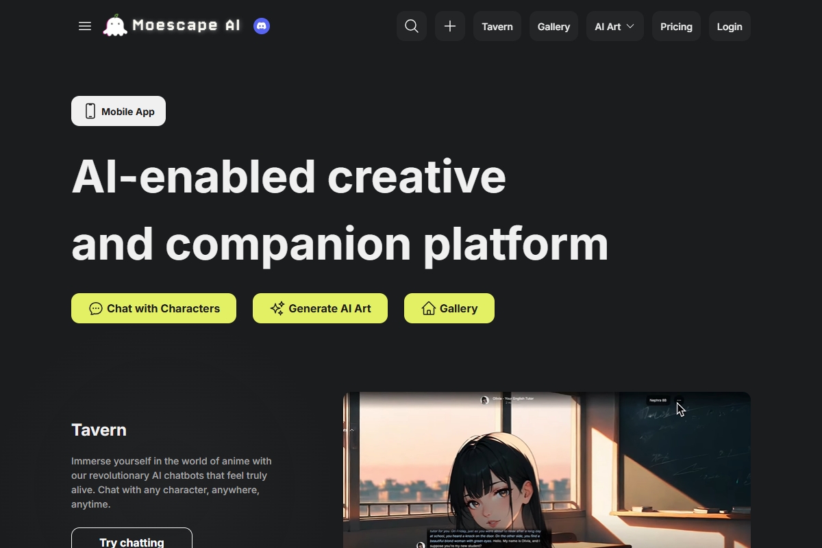 Moescape AI Moescape AI