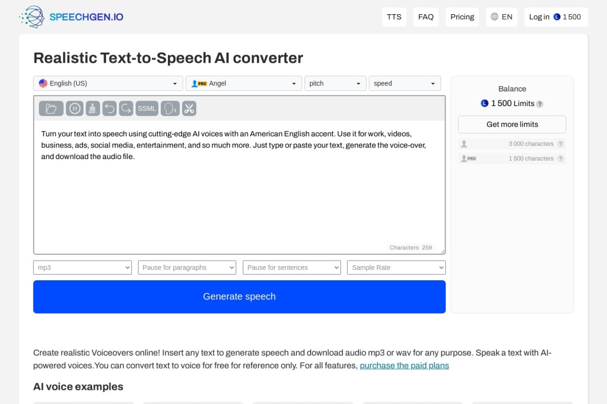 SpeechGen.io SpeechGen.io