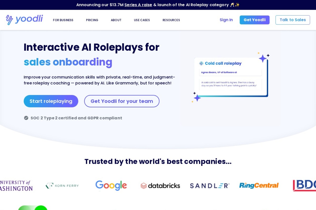 Yoodli AI Speech Coach