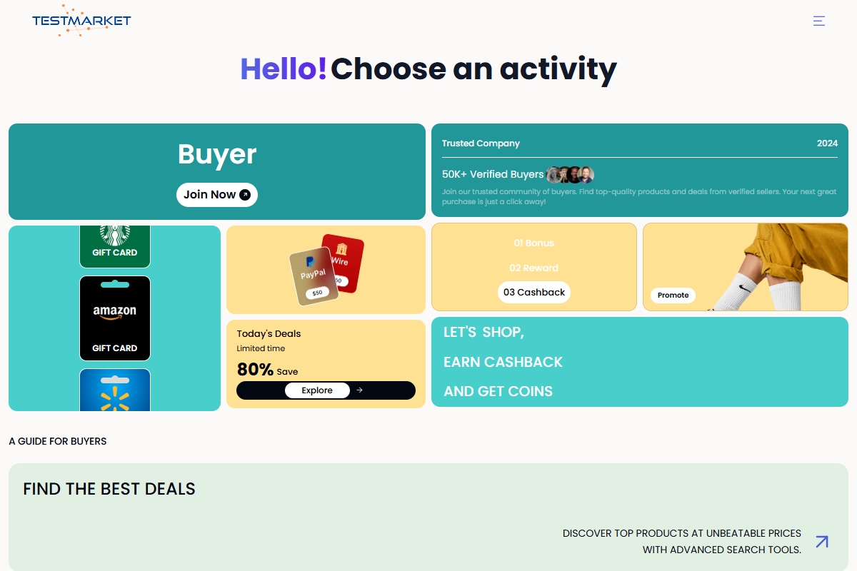 Testmarket Analytics INC Testmarket Analytics INC