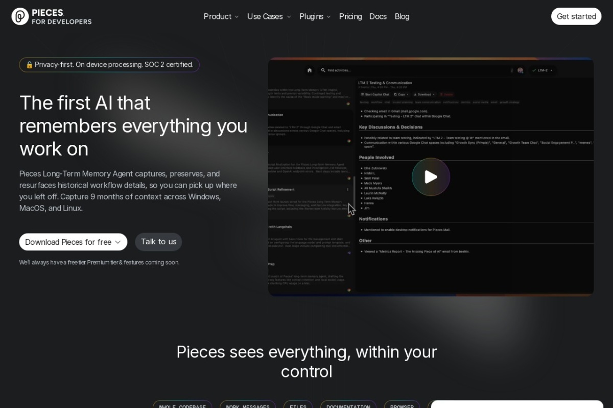 Pieces for Developers